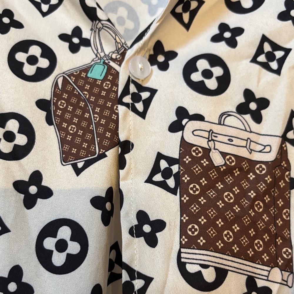 Patterned Wrap Blouse - image 6